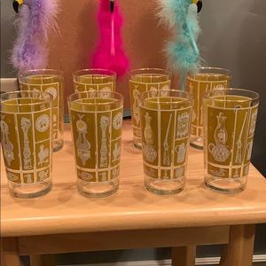 Set of great vintage drinking glasses